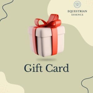 A gift card with a red ribbon on it.